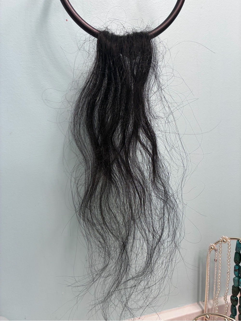 Black Clip-In Hair Extension - Natural Wavy Hair